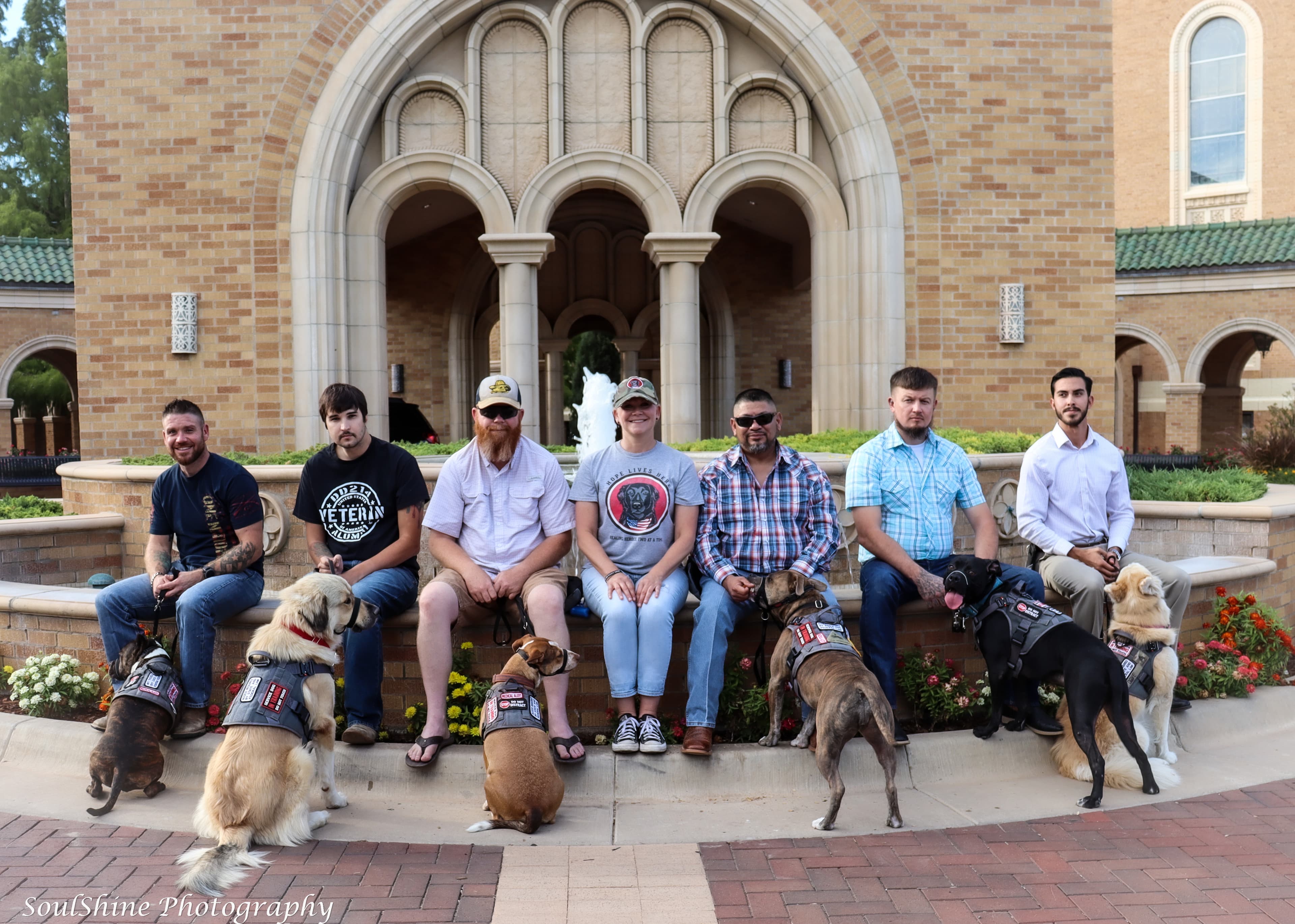 Veterans standing together in solidarity